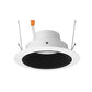 Juno J6RL G4 DB 06LM 30K 90CRI 120 FRPC BWH Recessed Lighting 6" Gen 4 Retrofit LED Downlight Trim Module 600 Lumens, 3000K Color Temperature, Black Baffle, Less Medium Base Socket Adapter