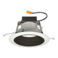 Juno J6RL WD G4N DB 06LM 30K 90CRI 120 FRPC BWH Recessed Lighting 6" IC WarmDim LED Retrofit Downlight Trim Module 600 Lumens, 3000K Color Temperature, Black Baffle, White Trim, Less Medium Base Socket Adapter