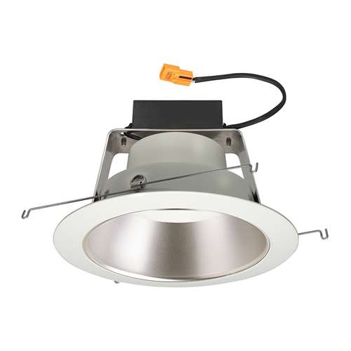 Juno J6RL WD G4N DC 06LM 30K 90CRI 120 FRPC HZWH Recessed Lighting 6" IC WarmDim LED Retrofit Downlight Trim Module 600 Lumens, 3000K Color Temperature, Haze Cone, White Trim, Less Medium Base Socket Adapter