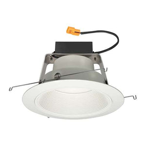 Juno J6RL WD G4N DC 06LM 30K 90CRI 120 FRPC WWH Recessed Lighting 6" IC WarmDim LED Retrofit Downlight Trim Module 600 Lumens, 3000K Color Temperature, White Cone, White Trim, Less Medium Base Socket Adapter