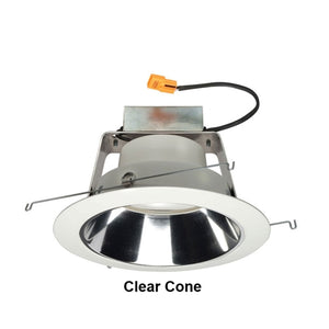 Juno Recessed Lighting J6RLWDG3-3K-6-CLW 6" IC WarmDim LED Retrofit Downlight Trim Module 600 Lumens, 3000K Color Temperature, Clear Cone, Less Medium Base Socket Adapter