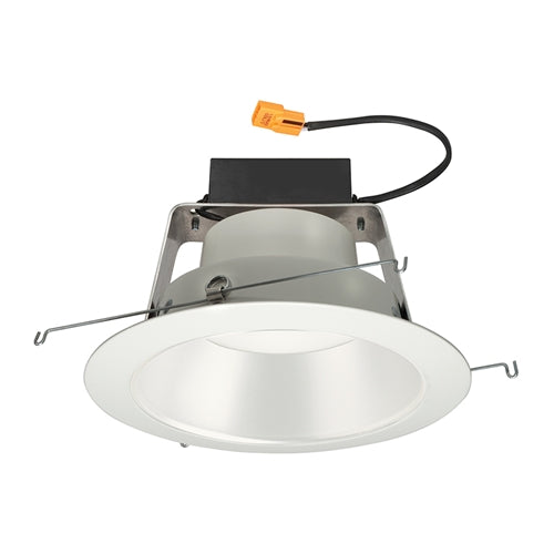 Juno Recessed Lighting J6RLWDG4N-3K-6-WHW 6" IC WarmDim LED Retrofit Downlight Trim Module 600 Lumens, 3000K Color Temperature, White Cone, White Trim, Less Medium Base Socket Adapter