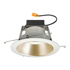 Juno Recessed Lighting J6RLWDG4N-3K-6-WZW 6" IC WarmDim LED Retrofit Downlight Trim Module 600 Lumens, 3000K Color Temperature, Wheat Haze Cone, White Trim, Less Medium Base Socket Adapter