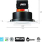 Juno JBK6 ADJ SWW5 90CRI MW M6 6" Round Adjustable Direct-Wire Canless LED Recessed Downlight, Switchable White (2700K, 3000K, 3500K, 4000K, 5000K), 90 CRI, Matte White, 6 Pack