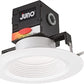 Juno JBK6 RD SWW5 90CRI MW M6 6" Round Deep Regressed Direct-Wire Canless LED Recessed Downlight, Switchable White (2700K, 3000K, 3500K, 4000K, 5000K), 90 CRI, Matte White, 6 Pack