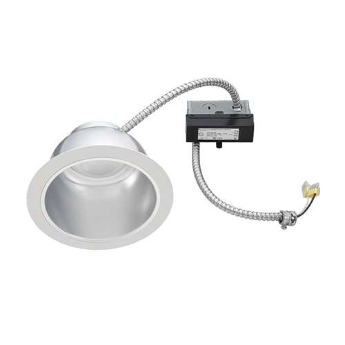 Juno JCLR6L 24LM 27K 80CRI MVOLT ZT HZWH Recessed Lighting 6" LED Retrofit Trim for 6 5/8" - 7 1/8" Commercial Rough-In Section, 2400 Lumens, 2700K Color Temperature, 80 CRI, 120-277V, Haze Finish