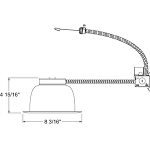 Juno Recessed Lighting JCLR6S-18-835K3-HZ 6" LED Retrofit Trim for 6" - 6 1/2" Commercial Rough-In Section, 1800 Lumens, 3500K Color Temperature, 80 CRI, 347V, Haze Finish