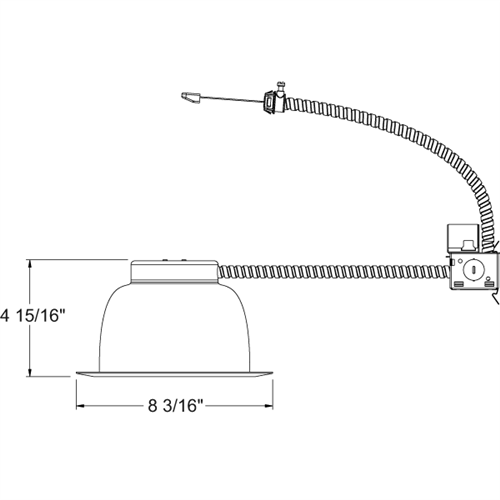 Juno Recessed Lighting JCLR6S-18-840KU-WH 6" LED Retrofit Trim for 6" - 6 1/2" Commercial Rough-In Section, 1800 Lumens, 4000K Color Temperature, 80 CRI, 120-277V, White Finish