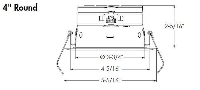 Juno JPDZ4 DC ALO10 SWW5WD 90CRI 120 FRPC HZWH Podz 4" LED Downlight, Round Downlight Cone, Adjustable Lumen Output, Switchable White 2700K-5000K + WarmDim (2850K-1900K), 90 CRI, 120V Forward/Reverse Phase Cut, 5% Dim, Haze, White Trim Ring