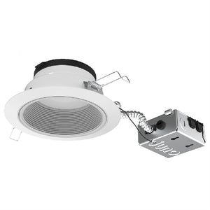Juno JPDZ6 SQDB ALO10 SWW5WD 90CRI MVOLT ZT10 HZWH Podz 6" LED Downlight, Square Downlight Baffle, Adjustable Lumen Output, Switchable White 2700K-5000K + WarmDim (2850K-1900K), 90 CRI, 120-277V, 0-10V, 10% Dim, Haze, White Trim Ring
