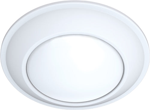 Juno JSBT 4IN 30K 90CRI WL MW Recessed Lighting  4" 10.5W SlimBasics Tapered LED Surface Mount Disk Light, 740 Lumens, 3000K Color Temperature, 90 CRI, Wet Location, White