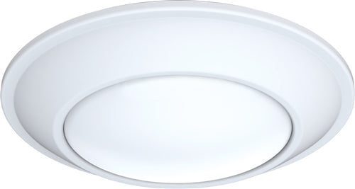Juno JSBT 6IN 27K 90CRI WL MW Recessed Lighting  6" 14.3W SlimBasics Tapered LED Surface Mount Disk Light, 980 Lumens, 2700K Color Temperature, 90 CRI, Wet Location, White