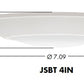 Juno JSBT 4IN SWW2 90CRI WL MW Recessed Lighting 4" 10.5W SlimBasics Tapered LED Surface Mount Disk Light, 740 Lumens, (3000/4000/5000K) Color Temperature, 90 CRI, Wet Location, White