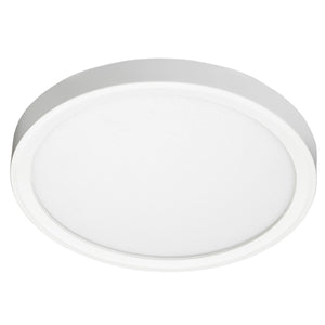 Juno Lighting JSF 7IN 10LM 40K 90CRI 120 FRPC WH Recessed Lighting 7" LED Round SlimForm Surface Mount Downlight, 1000 Lumens, 4000K Color Temperature, 90 CRI, Dedicated 120V, Forward Reverse Phase Dimming, White Finish