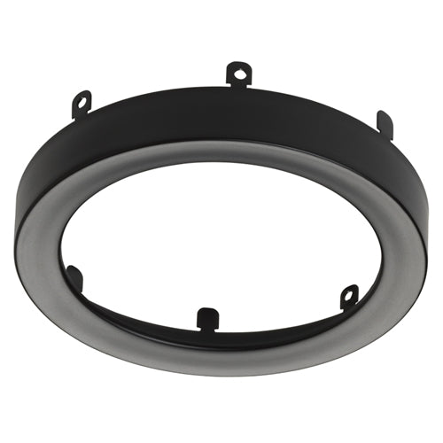 Juno Lighting JSFTRIM 7IN BL Recessed Lighting 7" LED Round SlimForm Accessory Trim, Black Finish