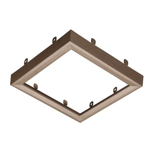 Juno Lighting JSFSQTRIM 5IN BZ Recessed Lighting 5" LED Square SlimForm Accessory Trim, Bronze Finish