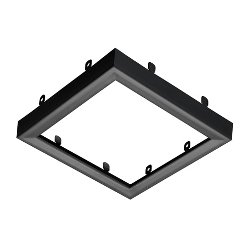 Juno Lighting JSFSQTRIM 7IN BL Recessed Lighting 7" LED Square SlimForm Accessory Trim, Black Finish
