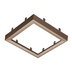 Juno Lighting JSFSQTRIM 7IN BZ Recessed Lighting 7" LED Square SlimForm Accessory Trim, Bronze Finish