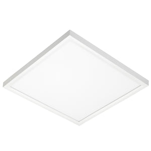 Juno Lighting JSFSQ 12IN 13LM 40K 90CRI MVOLT ZT WH EL Recessed Lighting 12" LED Square SlimForm Surface Mount Downlight, 1300 Lumens, 4000K Color Temperature,90 CRI, Universal Voltage 120-277V, 0-10V Dimming, Battery Back-Up Option, White Finish