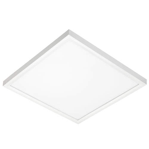 Juno Lighting JSFSQ 12IN 13LM 40K 90CRI MVOLT ZT WH EL Recessed Lighting 12" LED Square SlimForm Surface Mount Downlight, 1300 Lumens, 4000K Color Temperature,90 CRI, Universal Voltage 120-277V, 0-10V Dimming, Battery Back-Up Option, White Finish