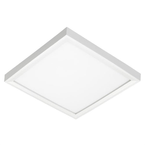 Juno Lighting JSFSQ 7IN 10LM SWW5 90CRI MVOLT ZT WH Recessed Lighting 7" LED Square SlimForm Surface Mount Downlight, 1000 Lumens, 2700-5000K Color Temperature, 90 CRI, Universal Voltage 120-277V, 0-10V Dimming, White Finish