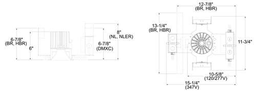 Juno L4 08LM 35K 277 G4 80CRI DMXC Indy 4" Round New Construction Housing, 800 Lumens, 3500K Color Temperature, 277 Volt, Generation 4, 80 CRI, DMX/RDM Driver with Phoenix Connectors