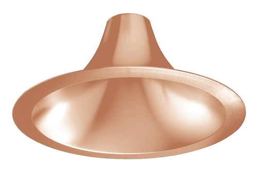 Juno Recessed Lighting L600HW-BZL (L6 HW BZS) 6" LED Hyperbolic Trim, Open Reflector, Wide Distribution, Bronze Specular Low Iridescent Alzak Finish
