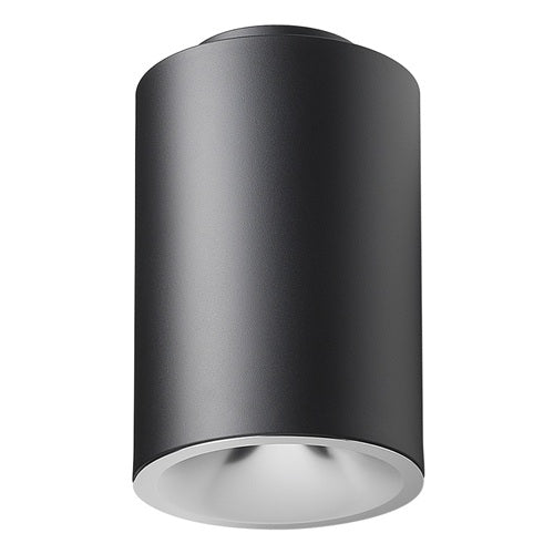 Juno LC8S 55LM 30K 120 B G4 80CRI DALI BR Indy 8" Round Cylinder Surface Mount L-Series, 5500 Lumens, 3000K Color Temp, 120V, Black Cylinder, Gen 4, 80 CRI, DALI Dim Driver, Emergency Battery Pack