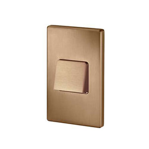 Juno Step Light LMS 30K HD 120 RPC BZ Indoor LED, 2W 120V Dimmable Driver, 3000K Light Color, Hood Optic, Bronze Plated