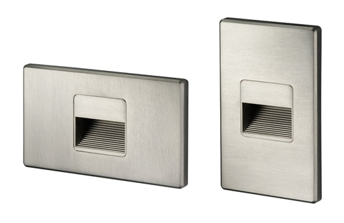 Juno Step Light LMS-3K-C-SN Indoor LED, 2W 120V Dimmable Driver, 3000K Light Color, Cutoff Optic, Satin Nickel Plated