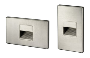 Juno Step Light LMS-3K-C-SN Indoor LED, 2W 120V Dimmable Driver, 3000K Light Color, Cutoff Optic, Satin Nickel Plated