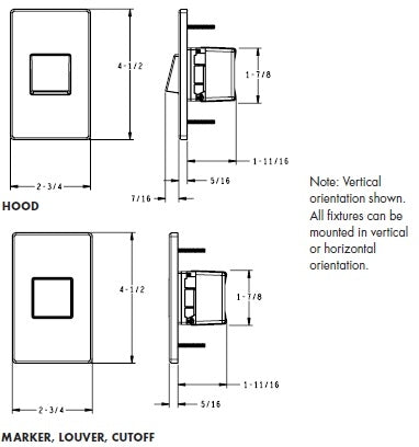 Juno Step Light LMS-3K-H-BZ Indoor LED, 2W 120V Dimmable Driver, 3000K Light Color, Hood Optic, Bronze Plated
