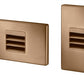 Juno Step Light LMS-3K-L-BZ Indoor LED, 2W 120V Dimmable Driver, 3000K Light Color, Louver Optic, Bronze Plated
