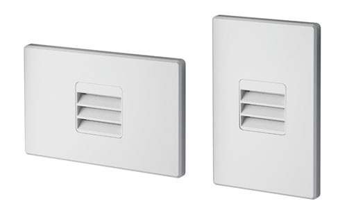 Juno Step Light LMS-41K-L-WH Indoor LED, 2W 120V Dimmable Driver, 4100K Light Color, Louver Optic, White Textured