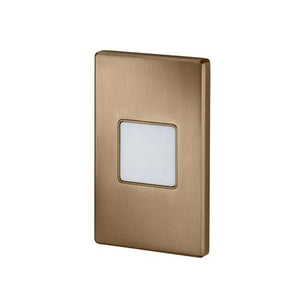 Juno Step Light LMS 30K MKR 120 RPC WL BZ Outdoor/Wet Location LED, 2W 120V Dimmable Driver, 3000K Light Color, Opal Marker Optic, Bronze Textured