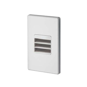 Juno Step Light LMS 40K LVR 120 RPC WL WH Outdoor/Wet Location LED, 2W 120V Dimmable Driver, 4100K Light Color, Louver Optic, White Textured