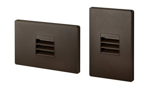 Juno Step Light LMSW-41K-L-BZ Outdoor/Wet Location LED, 2W 120V Dimmable Driver, 4100K Light Color, Louver Optic, Bronze Textured