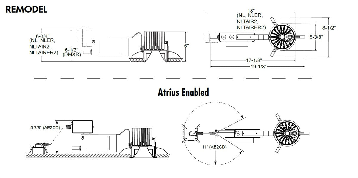 Juno LRM4 80LM 27K MVOLT G4 90CRI ZT Indy 4" Round Remodel Housing, 8000 Lumens, 2700K Color Temperature, 120-277V, G4 Generation, 90 CRI, 0-10V Dimming to 10% Min