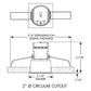 Juno MD1LG2 SQ 03LM 27K 80CRI SP SN Recessed Lighting 2-1/4" Mini LED Square Downlight 2700K Spot Beam Spread, Satin Nickel Finish