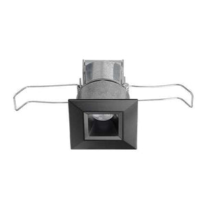 Juno MD1LG2 SQ 03LM 35K 80CRI FL BL Recessed Lighting 2-1/4" Mini LED Square Downlight 3500K Flood Beam Spread, Black Finish