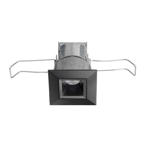Juno MD1LG2 SQ 03LM 30K 80CRI FL BL Recessed Lighting 2-1/4" Mini LED Square Downlight 3000K Flood Beam Spread, Black Finish