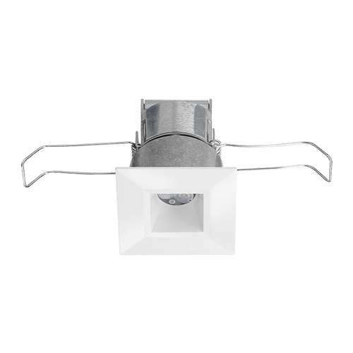 Juno MD1LG2 SQ 03LM 30K 80CRI FL WH Recessed Lighting 2-1/4" Mini LED Square Downlight 3000K Flood Beam Spread, White Finish