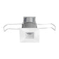 Juno MD1LG2 SQ 03LM 30K 90CRI NFL WH Recessed Lighting 2-1/4" Mini LED Square Downlight, 3000K, 90 CRI, Narrow Flood Beam Spread, White Finish