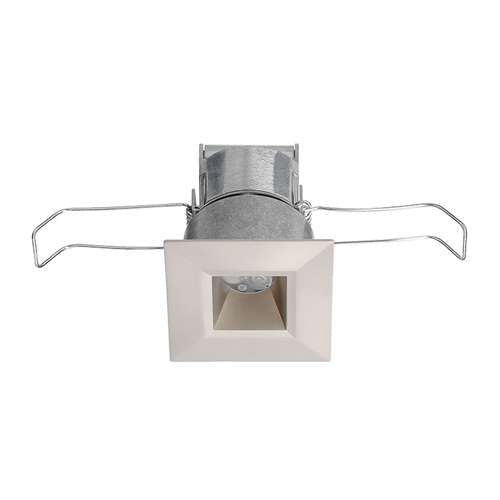 Juno MD1LG2 SQ 03LM 30K 80CRI NFL WL SN Recessed Lighting 2-1/4" Mini LED Square Downlight Wet Location 3000K Narrow Flood Beam Spread, Satin Nickel Finish