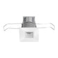 Juno Recessed Lighting MDSLWG2-3K-FL-WH 2-1/4" Mini LED Square Downlight Wet Location 3000K Flood Beam Spread, White Finish