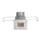 Juno Recessed Lighting MDSLWG2-935-NFL-SN Wet Location 2-1/4" Mini LED Square Downlight, 3500K, 90 CRI, Narrow Flood Beam Spread, Satin Nickel Finish