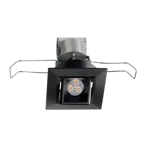 Juno MG1LG2 SQ 03LM 30K 80CRI SP BL Recessed Lighting 2-11/16" Mini LED Gimbal Square Downlight 3000K Spot Beam Spread, Black Finish