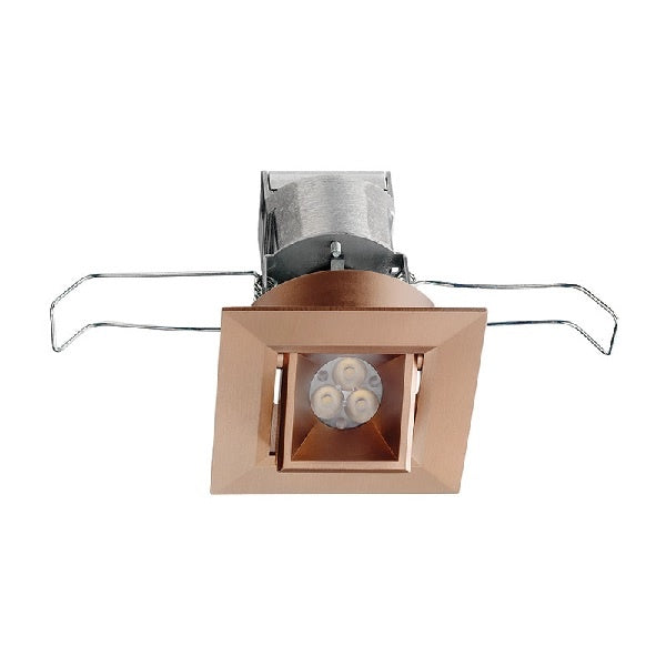 Juno MG1LG2 SQ 03LM 27K 80CRI SP BRZ Recessed Lighting 2-11/16" LED Mini LED Square Gimbal 2700K Spot Beam Spread, Bronze Finish