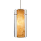 Juno Lighting P160MLG-STN-STO (DPEND ML P160 STO 72IN G9HAL SNC SNA) Tubular Inner Glass Line Voltage Decorative Pendant for Monoline, 120V 40W G9 Halogen, Satin Nickel Fixture, Stone Shade