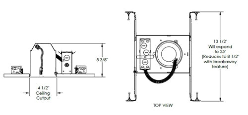 Juno Recessed Lighting QC4 4" Quick Connect New Construction LED Housing Compatible with 4RLD Series